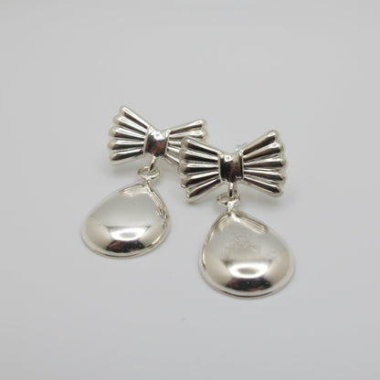 Vintage Silver Teardrop Earrings