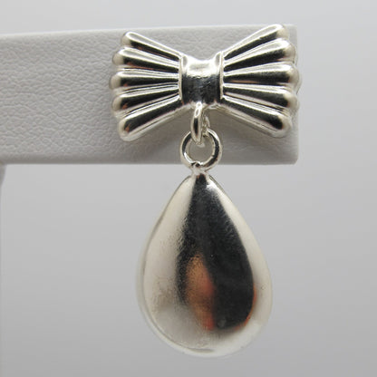 Vintage Silver Teardrop Earrings