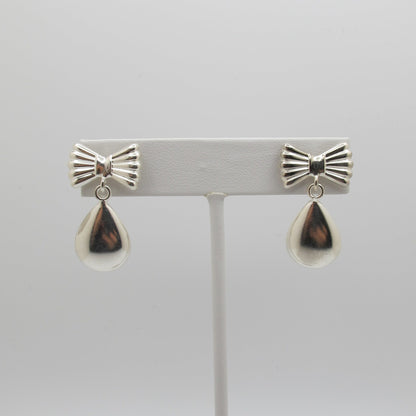Vintage Silver Teardrop Earrings