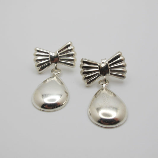 Vintage Silver Teardrop Earrings