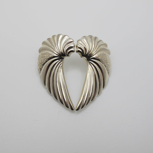 Vintage Silver Wing Earrings